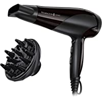 Remington Ionic Dry 2200 - Secador de Pelo- Secador Iónico- Concentrador y Difusor- 2200 W- Negro- D3198